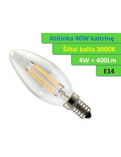 LED lemputė E14 - 4W - 400lm