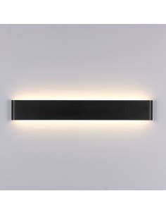 Sieninis LED šviestuvas - Long Black 6W-3000K-IP44