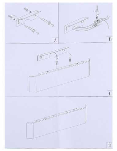 Sieninis LED šviestuvas - Long White