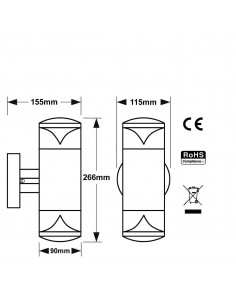 LED lauko šviestuvas - Lumi Sky Up&Down 2