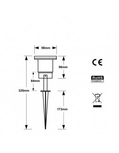 Įsmeigiamas LED lauko šviestuvas - Lumi Steck