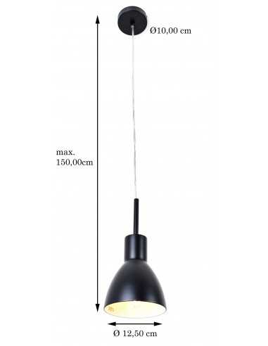 Kabantis šviestuvas - DecoMode Black