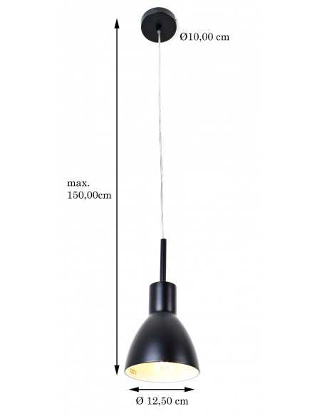 Kabantis šviestuvas - DecoMode Black Kabantis šviestuvas - DecoMode Black