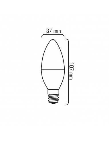 E14 - 8W - LED lemputė