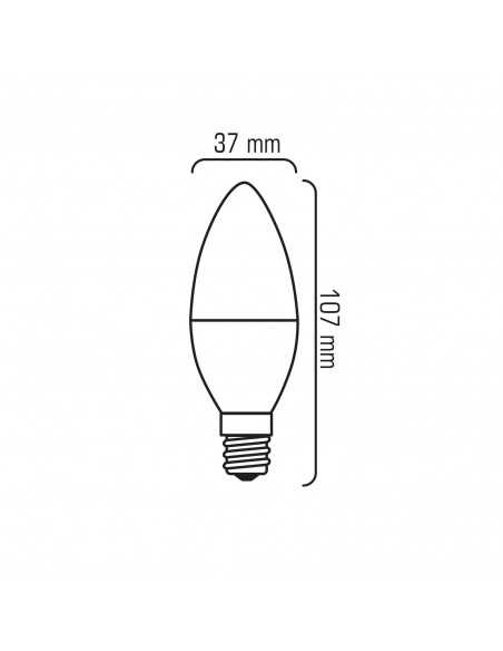 E14 - 8W - LED lemputė