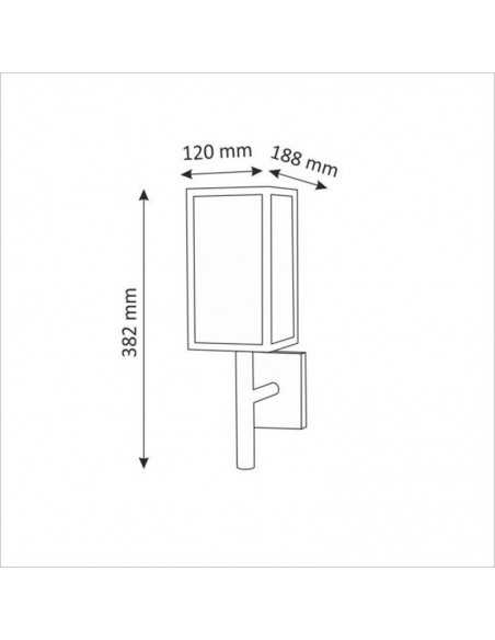 Sieninis LED Lauko šviestuvas - MALMO High