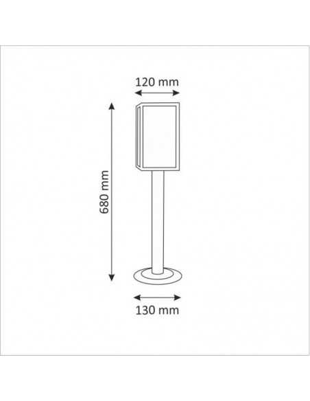 Pastatomas LED Lauko šviestuvas - MALMO High