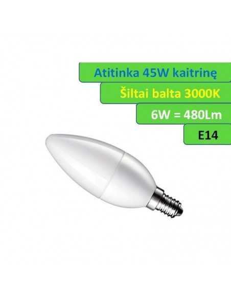 E14 - 6W - 480lm LED lemputė