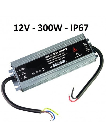 LED maitinimo šaltinis SLIM 12V - 300W - 12V - IP67