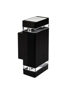 SIENINIS LED LAUKO ŠVIESTUVAS - LUMI QUADRAT Black 2 x GU10