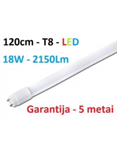 120cm - T8 LED lempa - 18W - 2150lm - 4100K