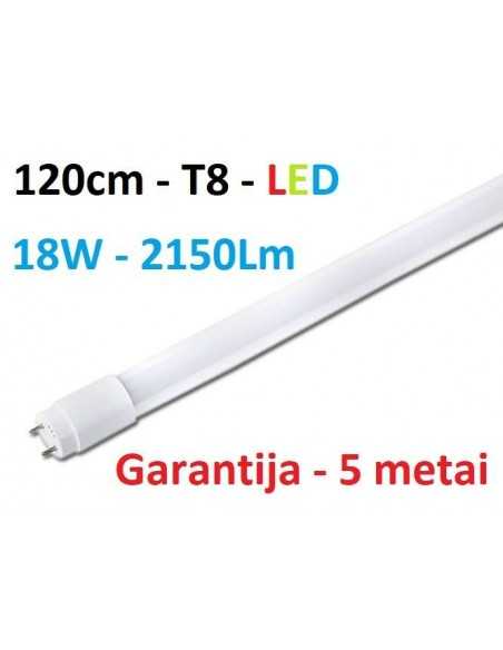 120cm - T8 LED lempa - 18W - 2150lm - 4100K