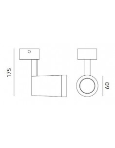 Virštinkinis LED šviestuvas - NUUK 2