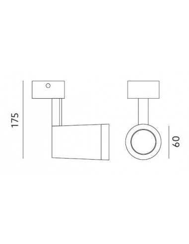 Virštinkinis LED šviestuvas - NUUK