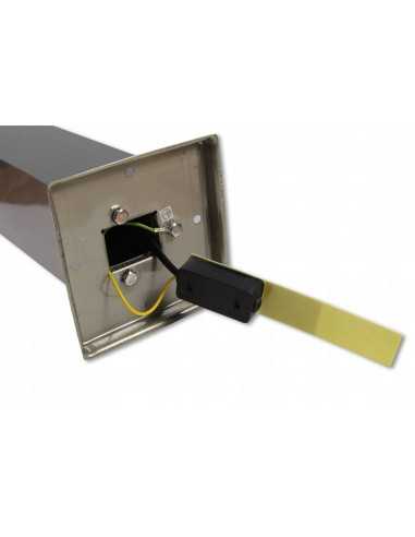 Pastatomas LED Lauko šviestuvas - Lumi Quad Silver 60cm