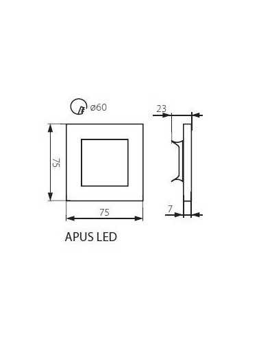 LED laiptų šviestuvas - Kanlux APUS