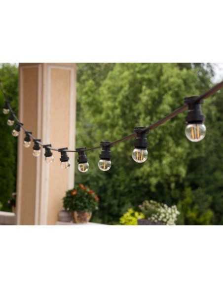 Lauko girlianda E27 - 15 metrų su lemputėmis Lauko girlianda E27 - 15 metrų su lemputėmis