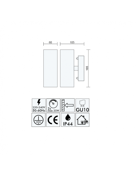 LED Lauko šviestuvas - Brilliant NEWPORT