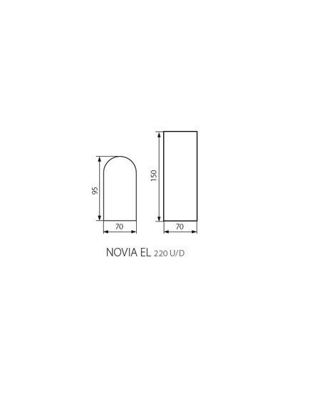 LED lauko šviestuvas - Kanlux NOVIA - U/D