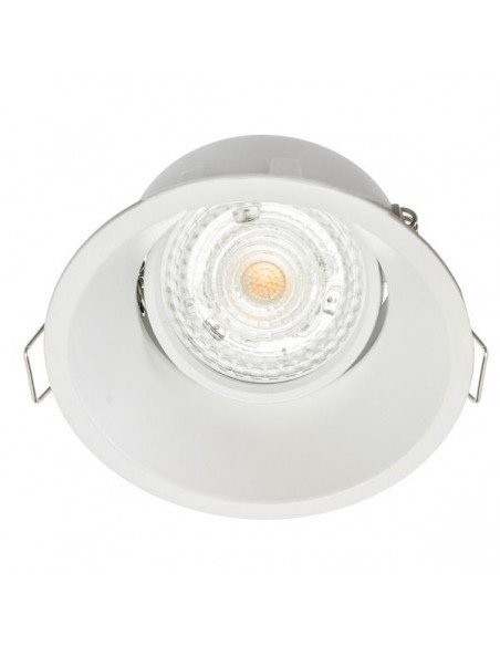 Rėmelis LED lemputei į lubas - ROMA baltas matinis reguliuojamas