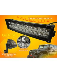 LED darbo žibintas Off road 72W - lenktas 2