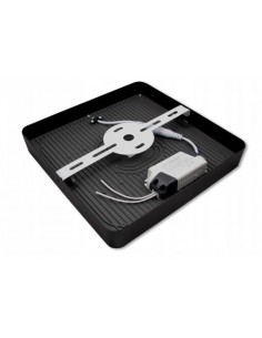 VIRŠTINKINĖ LED PANELĖ - 12W JUODA 2