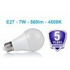 E27 - 7W - 560lm LED lemputė