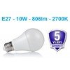 LED lemputė E27 - 10W