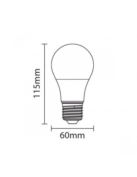 LED lemputė E27 - 12W - 1310 LM