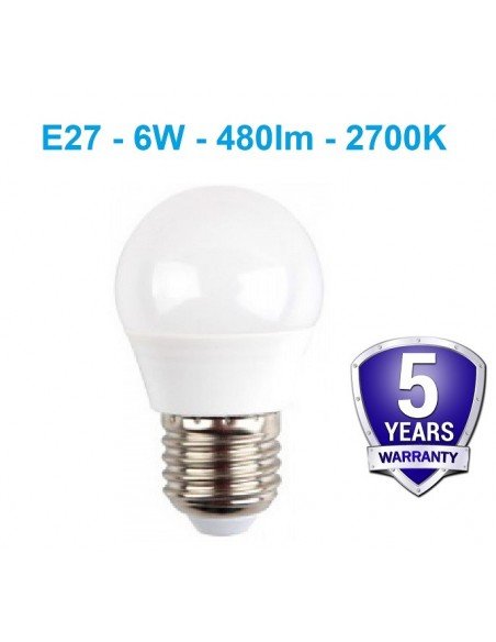E27 - 6W - 576 LM