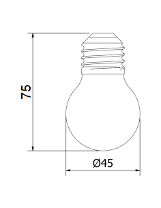 E27 - 6W - 480lm LED lemputė 2