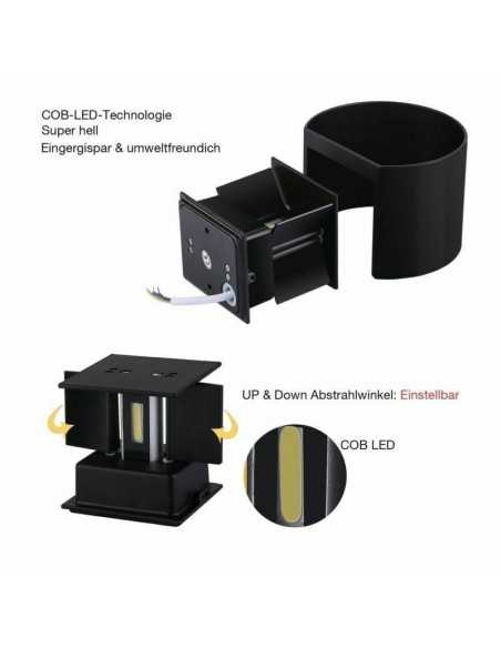 LED šviestuvas - Lumi Adjustable 6W Black-R LED šviestuvas - Lumi Adjustable 6W Black-R