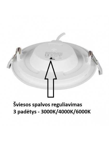 Įleidžiama reguliuojama LED panelė - 18W Įleidžiama reguliuojama LED panelė - 18W