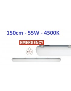 LED šviestuvas su avarinio veikimo funkcija - 150cm IP65 FIXTURE 4500K