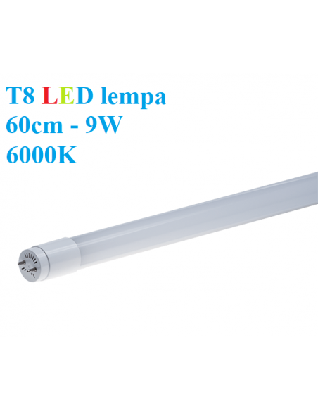 T8 LED lempa 60cm - 9W - 6000K