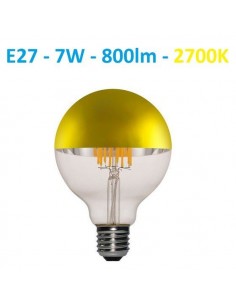 LED lemputė E27 filament half GOLD 7W
