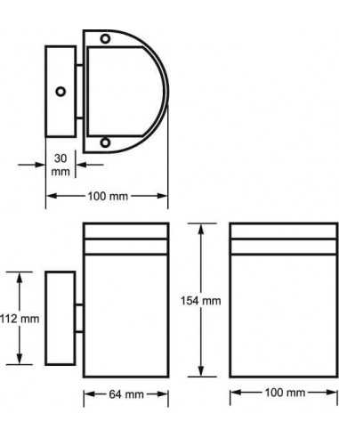 SIENINIS LED LAUKO ŠVIESTUVAS - LUMI MOON GU10-1