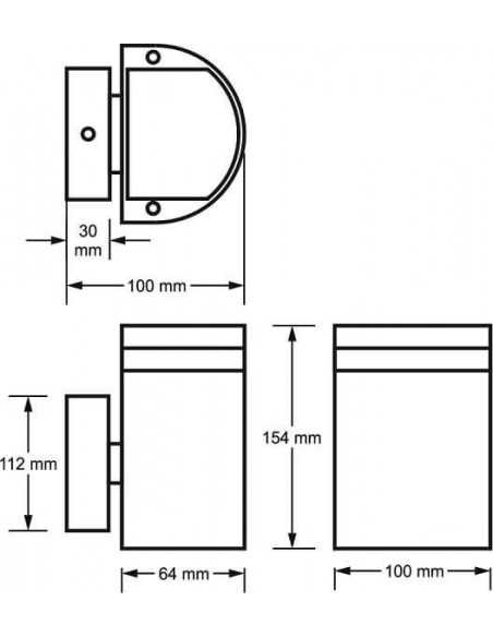 SIENINIS LED LAUKO ŠVIESTUVAS - LUMI MOON GU10-1