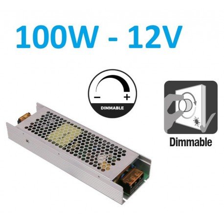 Reguliuojamas LED maitinimo šaltinis 100W - 12V