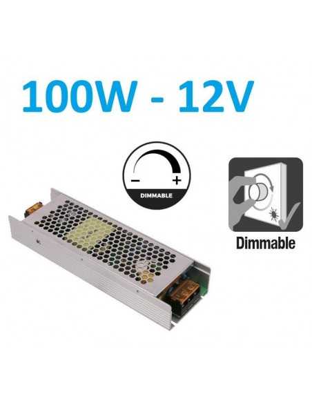 Dimeriuojamas LED maitinimo šaltinis 100W -12V - TRIAC bei 0/1-10V