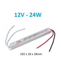 Ypač siauras 24W - 12V - LED maitinimo šaltinis