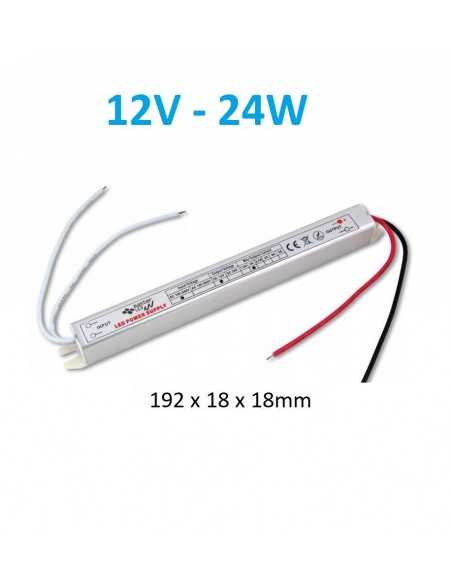 Ypač siauras 24W - 12V - LED maitinimo šaltinis