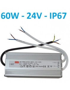 Profesionalus LED maitinimo šaltinis 24V - 60W - IP67