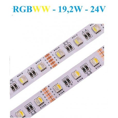 RGB+WW - 24V - 19,2W - IP20