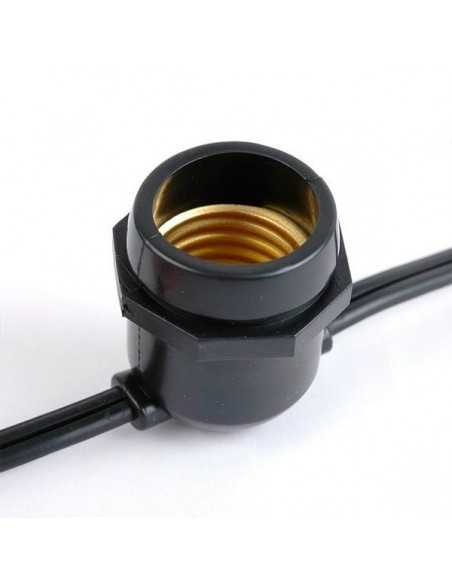 Lauko girlianda E27 - 15 metrų su lemputėmis Lauko girlianda E27 - 15 metrų su lemputėmis