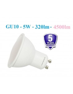 GU10 - 5W - 320lm- 4500K LED LEMPUTĖ - GRANATIJA 5 METAI