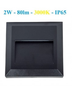 Sieninis LED šviestuvas - CROTO- K juodas