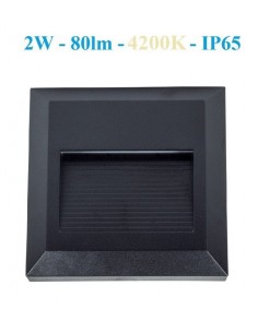 Sieninis LED šviestuvas - CROTO- K juodas