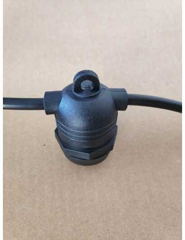 Lauko girlianda E27 - 15 metrų su lemputėmis