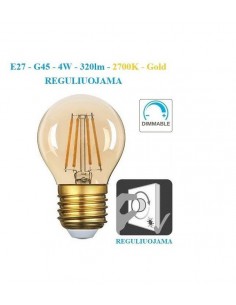 E27 - 4W - 320lm reguliuojama LED lemputė